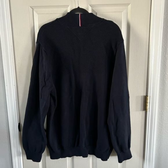 Tommy Hilfiger Men’s XXL Full Zip Navy Blue Jacket - Picture 11 of 15